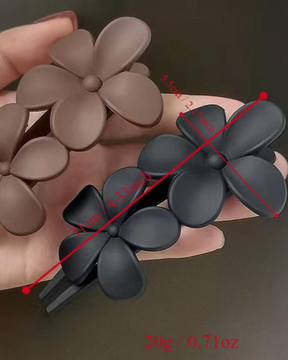 Haarclips Mädchen Blumenrücken
