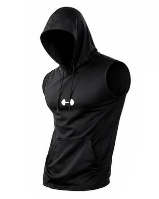Tank Top Hoodie Sweatshirt Ärmellos Kordelzug