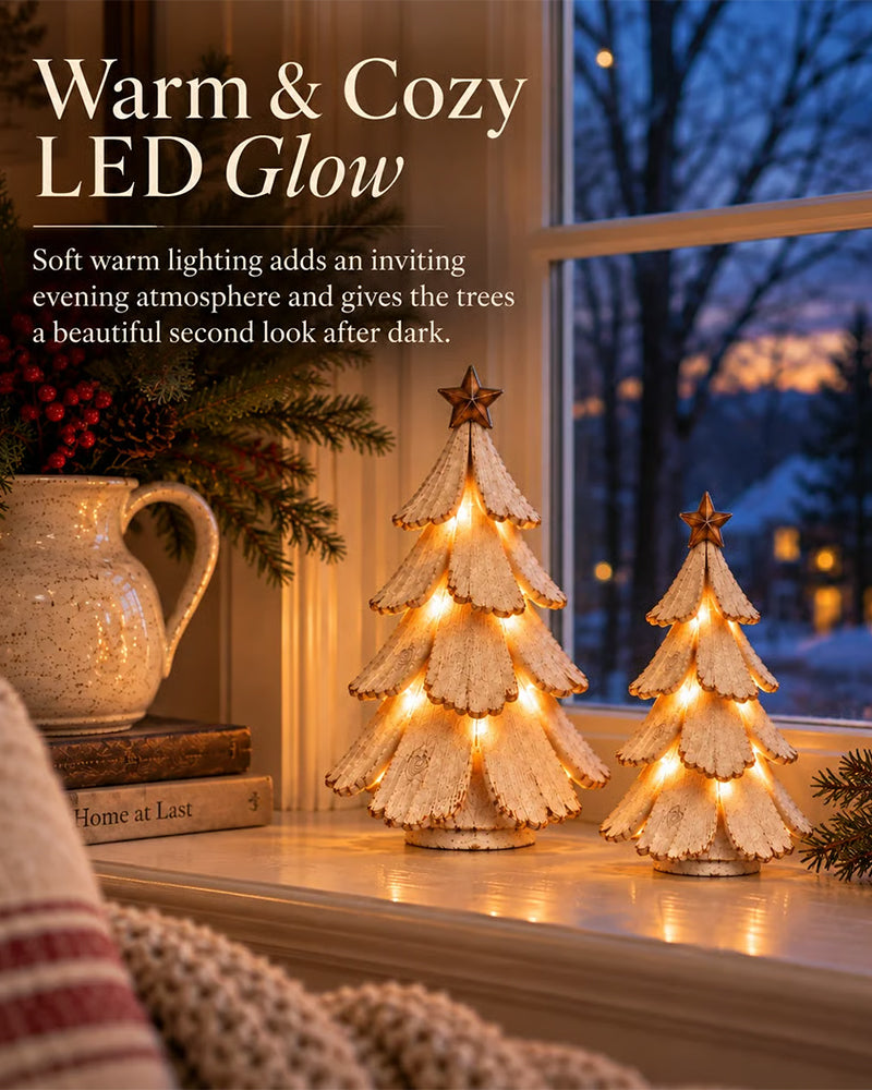 🎄🌙 Vintage Weihnachtsbaum Mit Licht Figur