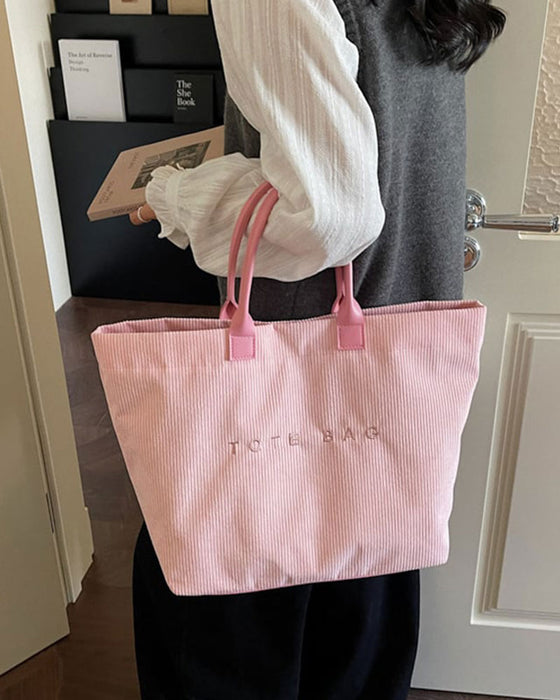 Tasche Buchstabendruck Tote