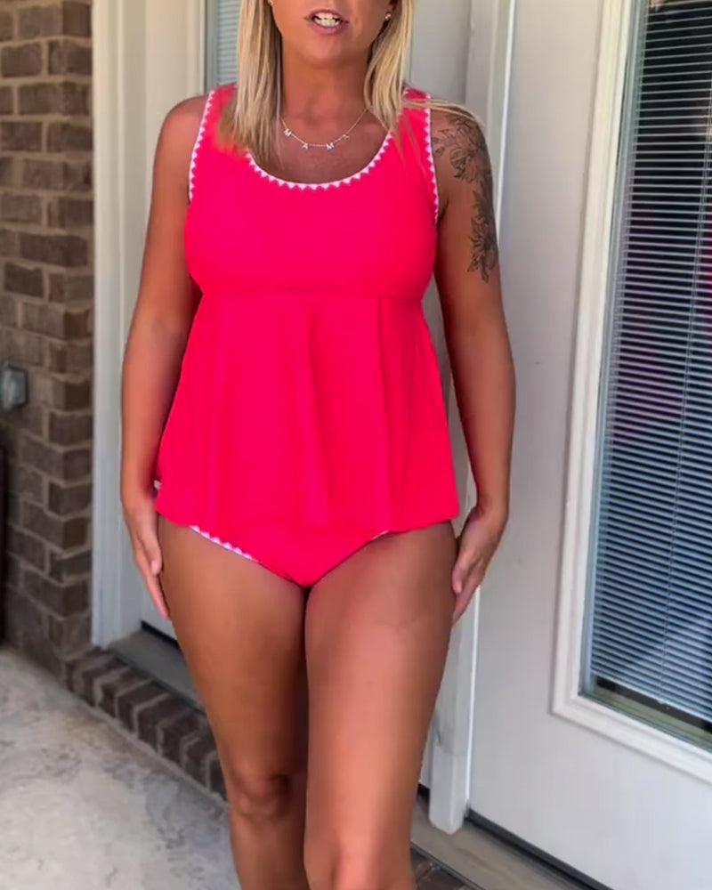 Tankini Stilvoller Kontrast Dreieck