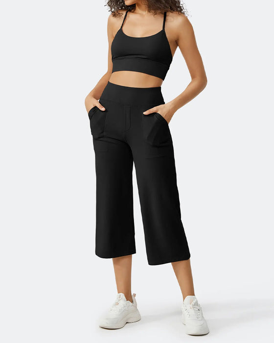 Hose Slim Fit Lässig Vielseitig Tasche
