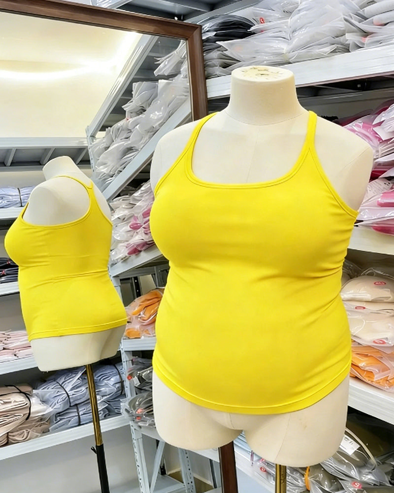 Tanktop mit integriertem BH Plus-Size Racerback