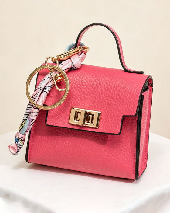 Schlüsselanhänger Mini Quadratische Tasche Anhänger