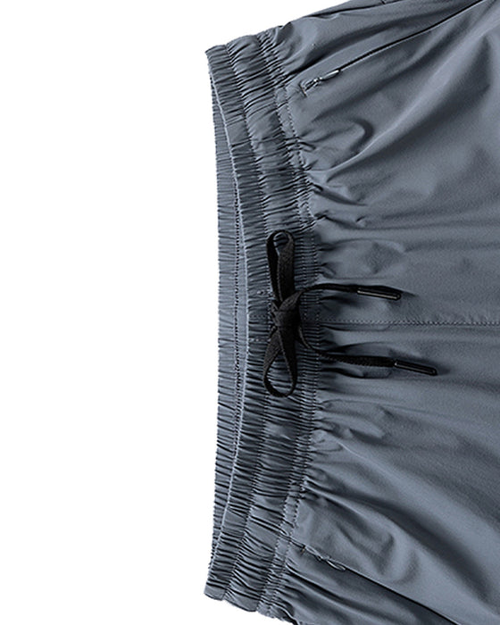 Shorts Männer Elastischer Bund Tasche Schnelltrocknend Eis-Seide Sport
