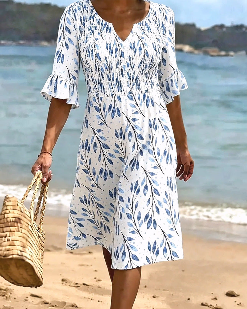 Kleid Halbarm Gedruckt