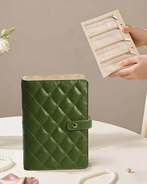 Luxus Gesteppter Creme Reiseorganizer Einfacher Zugang Fächer Wasserfest Geschenk Für Sie