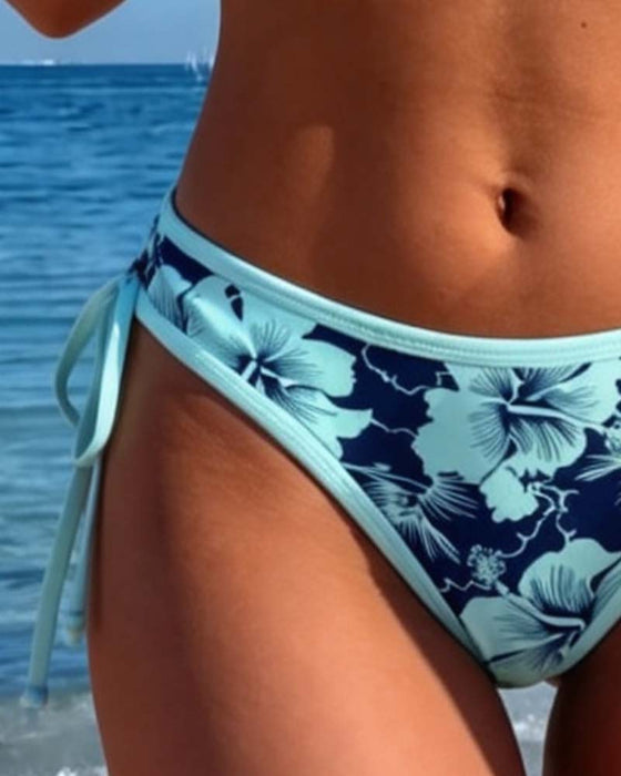 Bikini Blumig Dreieck Becher Binden