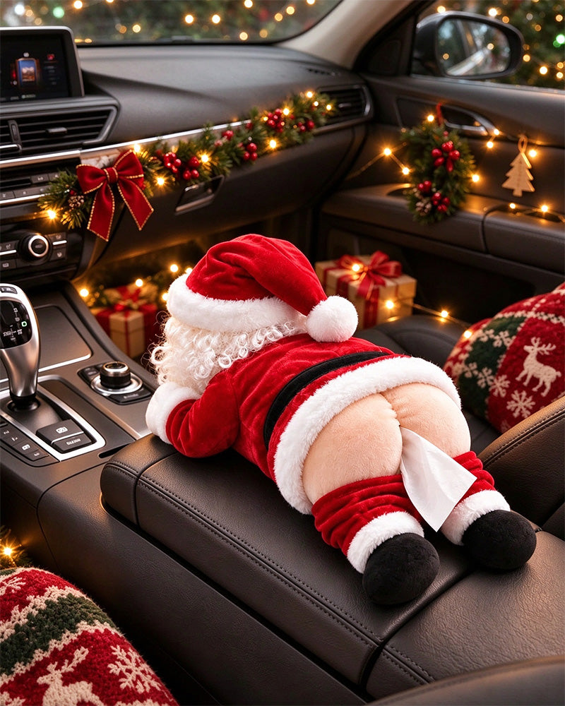 🎅😂 Lustiger Taschentuchbox-Bezug im Weihnachtsmann-Design
