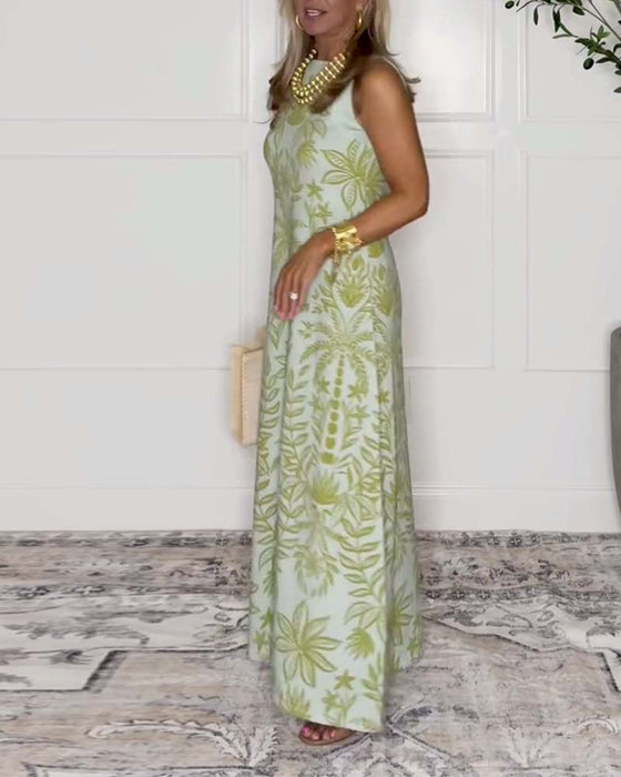 Kleid Bedruckt Lässig Modisch