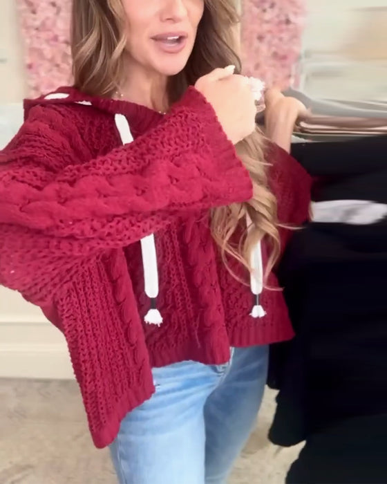 Pullover modische lose Kapuze