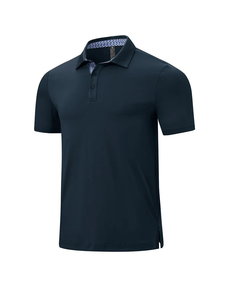 Kontrastkragen Poloshirt