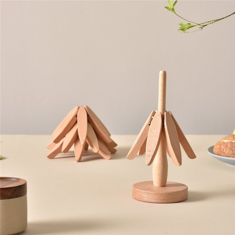 👍Baum Massivholz Isolierung Platzset