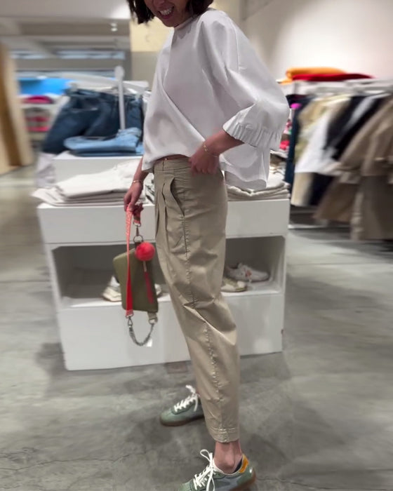 Locker Sitzende Bluse Mit Fledermausärmeln
