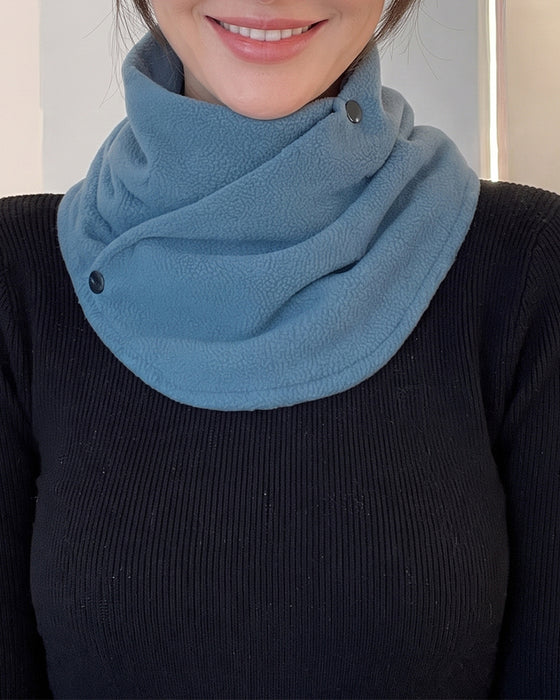 Klassischer Einfarbiger Samt Halswärmer