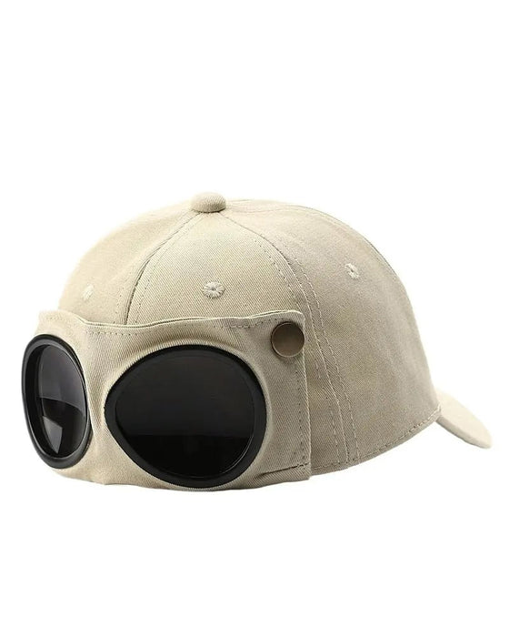 Pilot-Baseballkappe Mit Abnehmbarer Brille – Gemacht Für Streetwear Und Alltagslooks