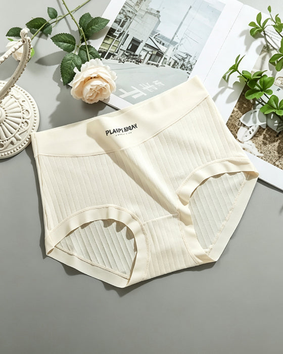 Slips Solid Farbe Hohe Taille