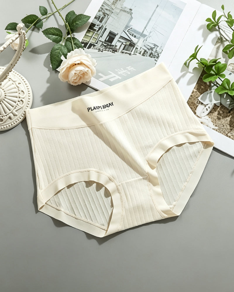 Slips Solid Farbe Hohe Taille