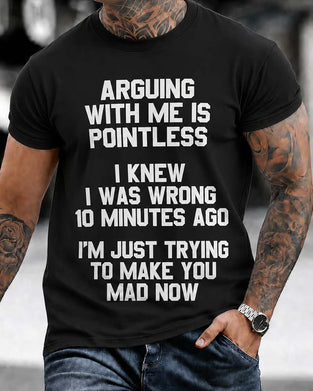 T-Shirt Herren Rundhals Buchstabe