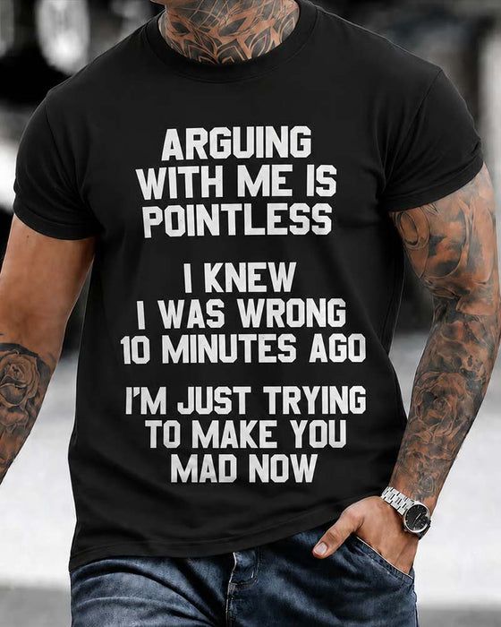 T-Shirt Herren Rundhals Buchstabe
