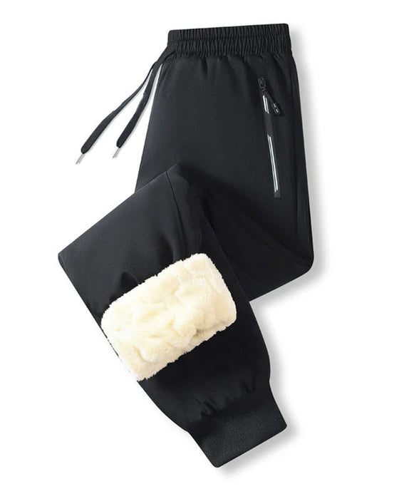 Herren Hose Warm Gefüttert Wasserdicht Zugband