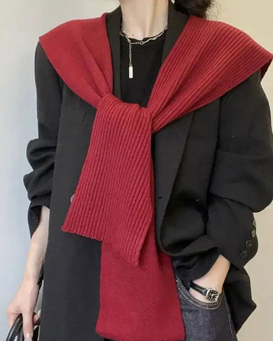 Schal Tuch Casual Vielseitig Unifarben Für Frauen