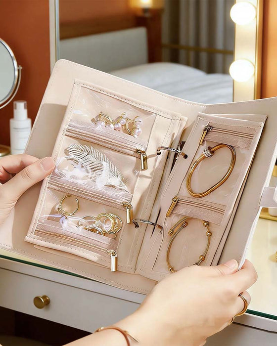 Luxus Gesteppter Creme Reiseorganizer Einfacher Zugang Fächer Wasserfest Geschenk Für Sie