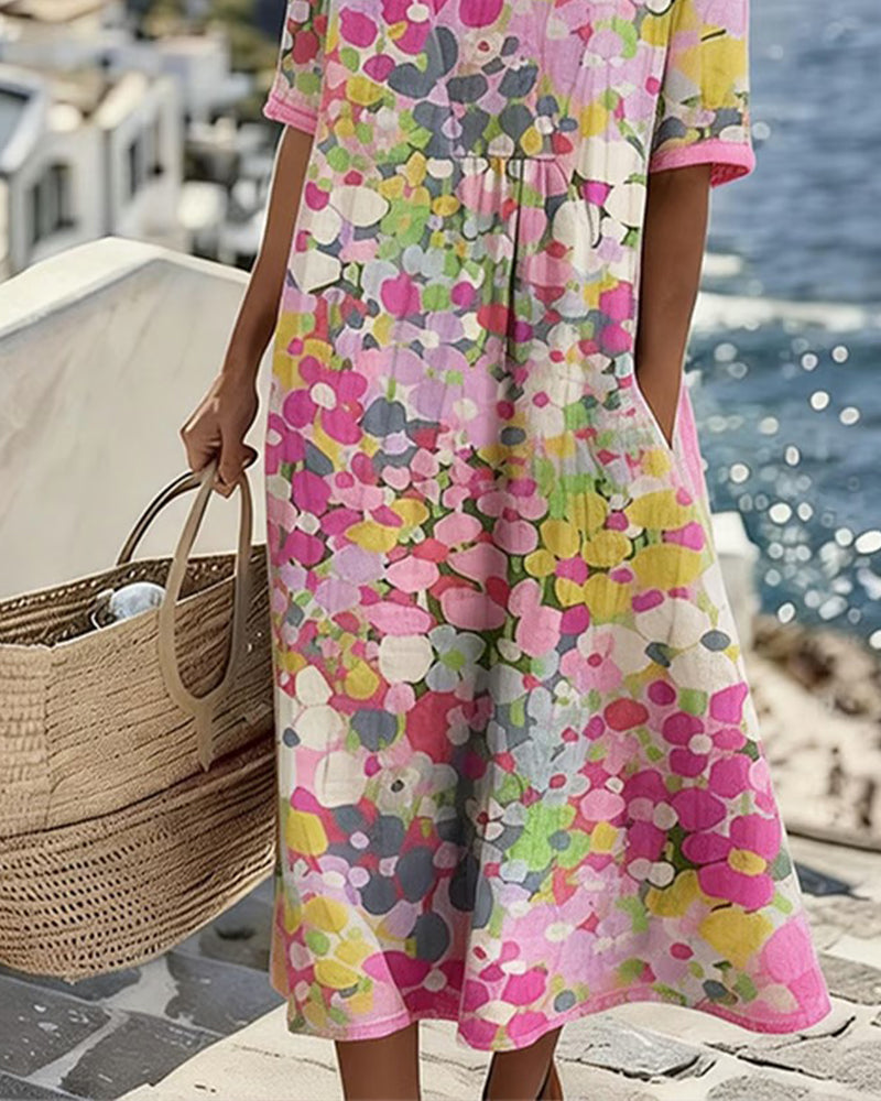 Kleid Gedruckt Locker