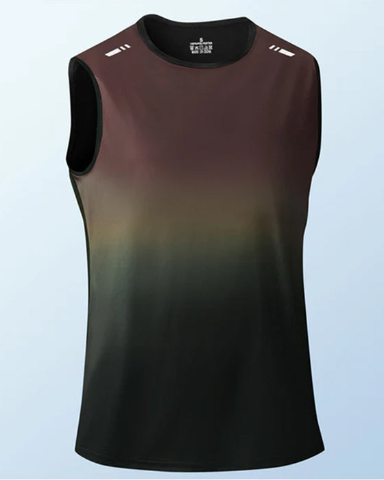 Herren-Tanktop, Farbverlauf, Rundhals