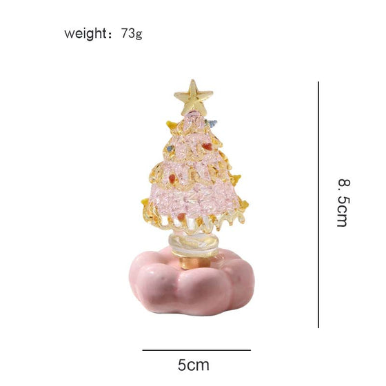 Glas Weihnachtsbaum Mit Rotierender Keramikbasis