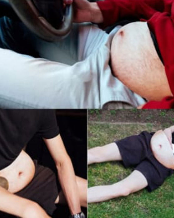 Lustige Bauchtasche – Realistische Bauchtasche als Gag