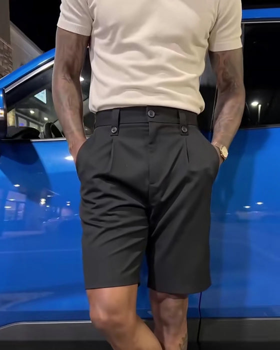 Shorts Lässig Vielseitig Herren Anzug