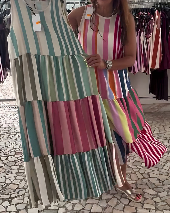 Kleid Ärmellos Rundhals
