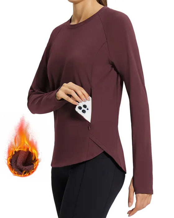 Langärmlige Hemden Mit Fleecefutter