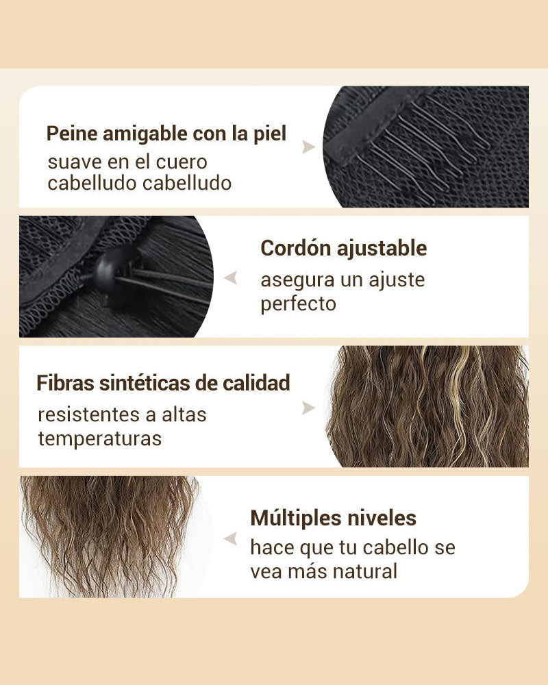 Lange Voluminöse Und Lockige Haarverlängerung