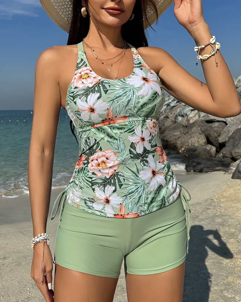 Tankini Blumen Boxer