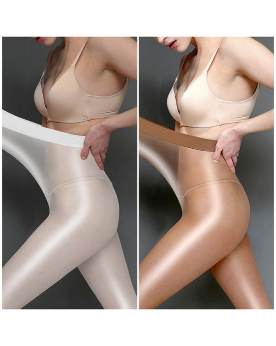 Glänzende Transparente Strumpfhose Für Damen