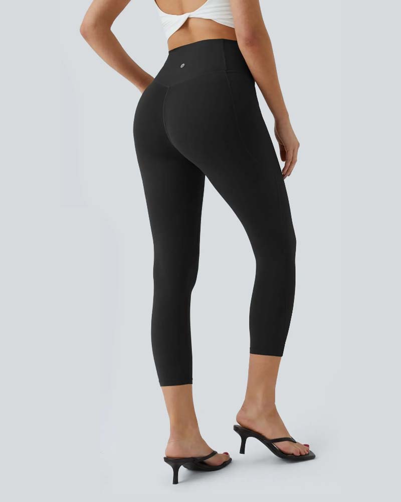 Leggings Hohe Taille Sieben-Achtel Formgebung Yoga