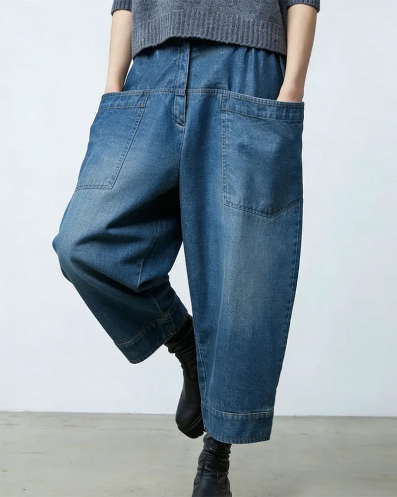 Jeans Große Tasche Knöchel