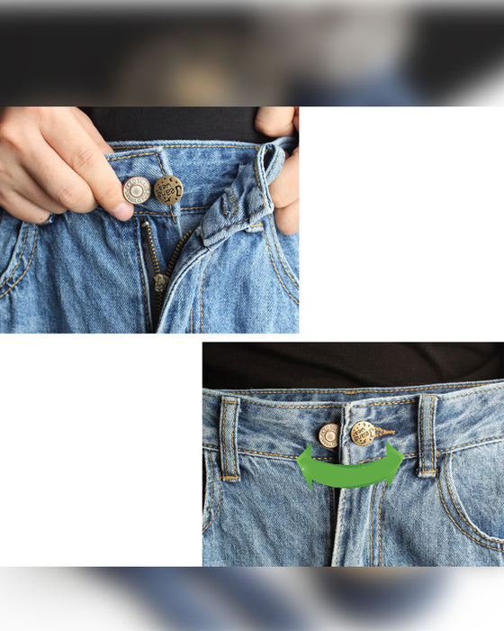 Federbelasteter Metall-Taillenverlängerungs-Knopf Für Jeans