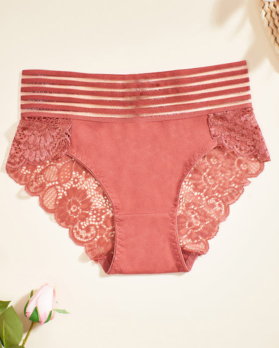 Slip Weite Taille Spitze