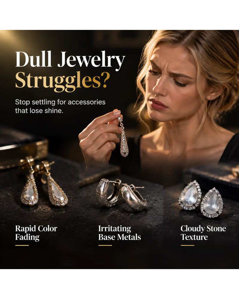 Elegante Mit Zirkon Verzierte Zweiseitige Tropfenförmige Quasten-Ohrringe Für Damen