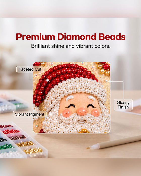 DIY Fünfzackiger Stern Diamantmalerei Weihnachtsbaumspitze