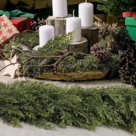 Rattan Künstliche Pflanze Weihnachten