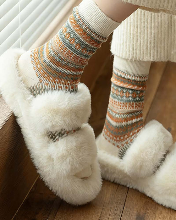 Socken Retro Modisch Ethnischer Stil