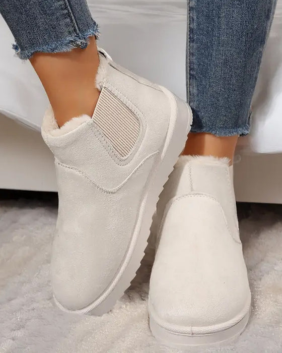 Stiefel Damen Dicke Sohle Winter Schnee