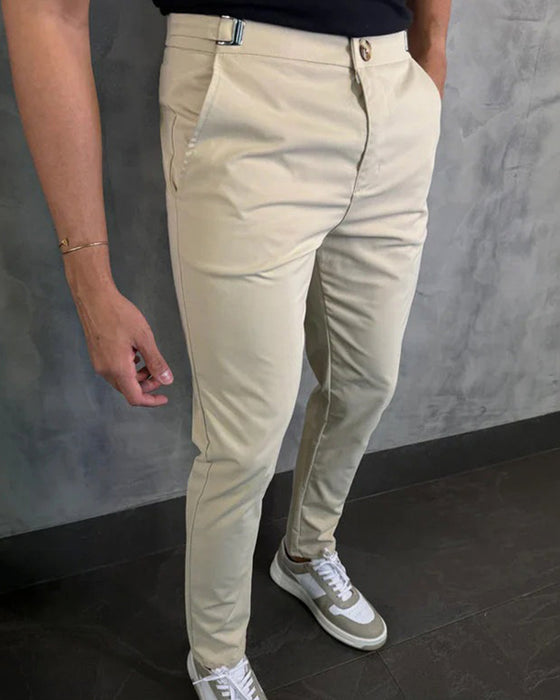 Hose Herren Stretch Schmal Geschnitten