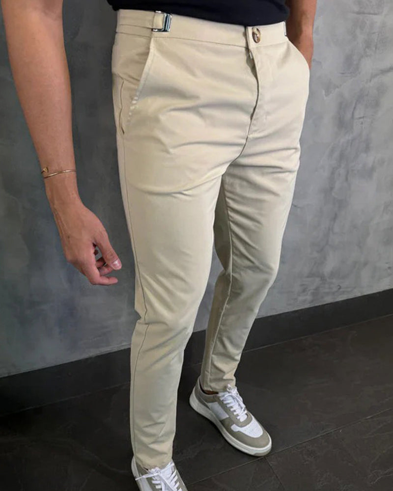 Hose Herren Stretch Schmal Geschnitten