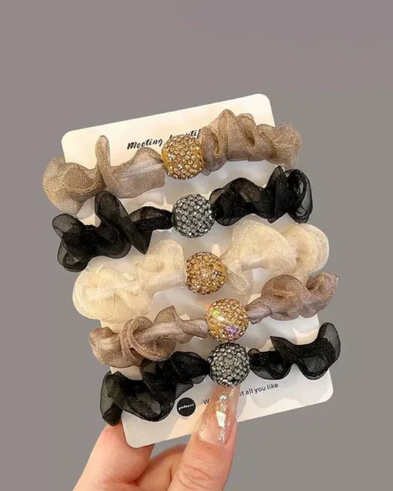 Elegante Haarbänder aus Netz mit Strass 💎🎀