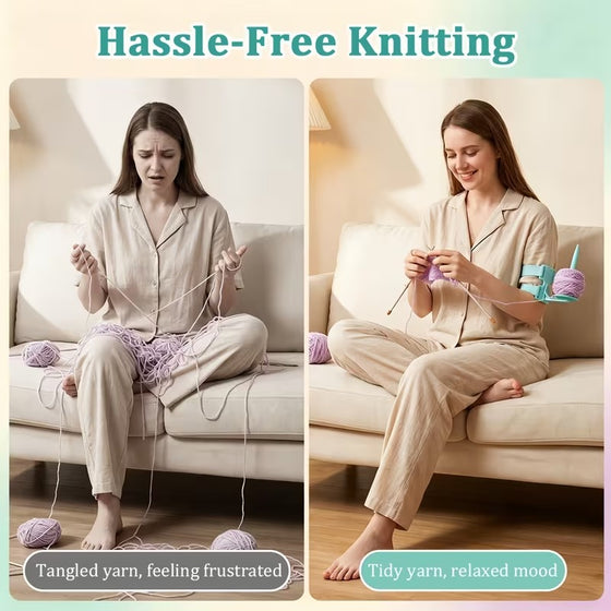 Stricken & Häkeln Verstellbarer Garnhalter Für Arm